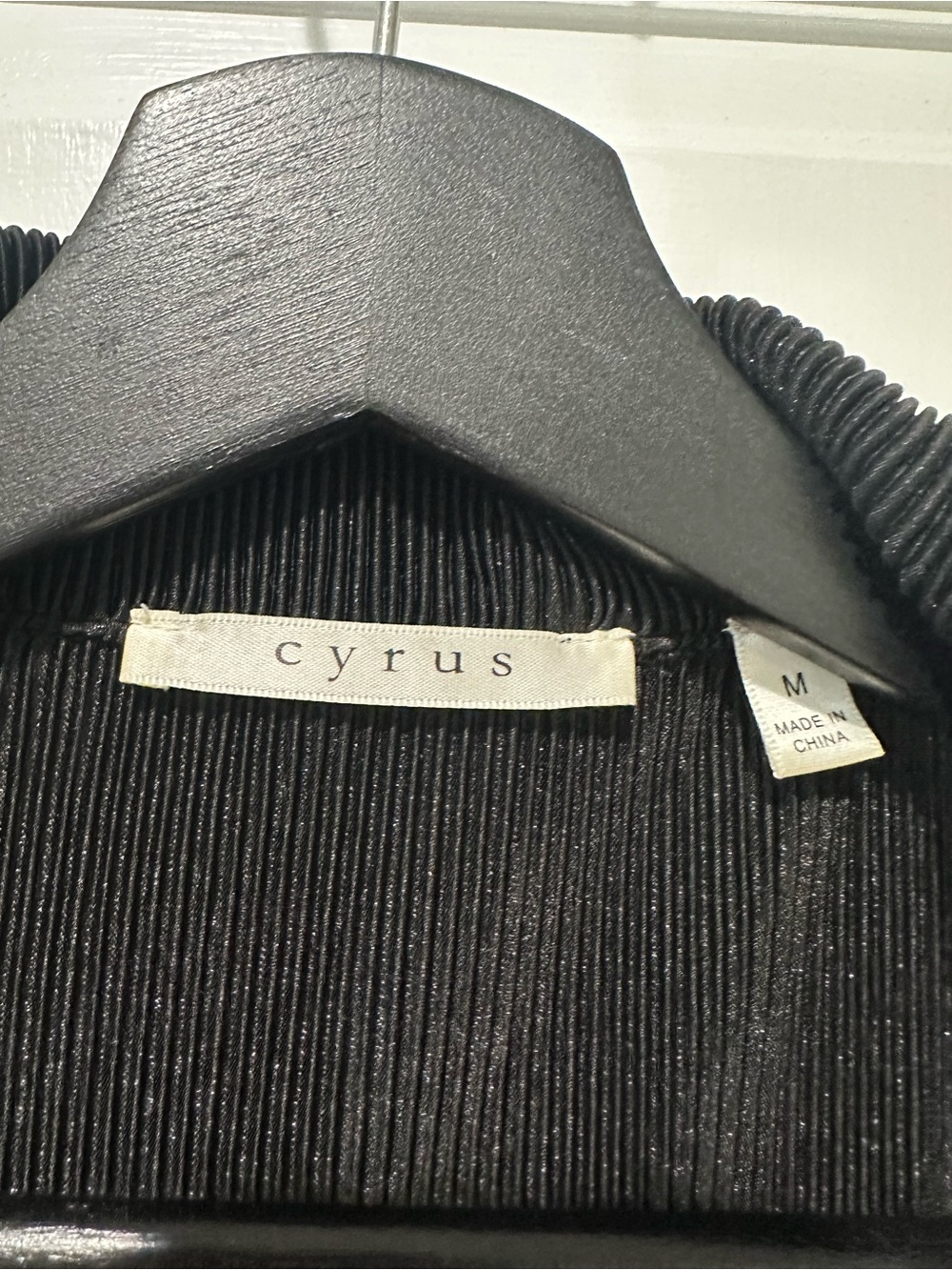Cyrus Black Rib Button-Up Ribbed Shirt - Picture 5 of 7